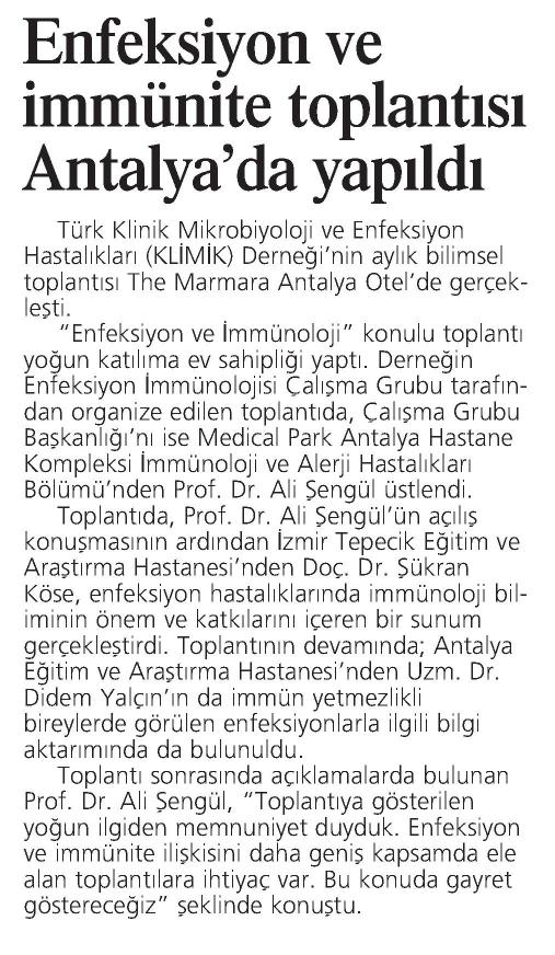 Antalya_Ekspres_Gazetesi_12_Mart_2016 (ENFEKSİYON_VE_İMMÜNİTE_TOPLANTISI_ANTALYA_DA_YAPILDI)