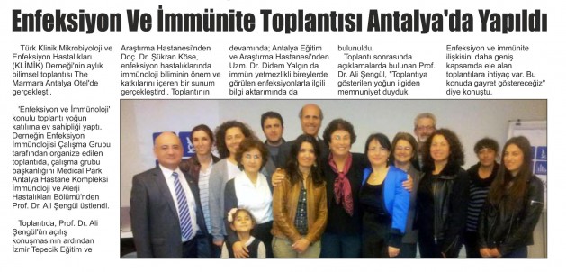 Antalya_Finike_Akdeniz_Gazetesi_12_Mart_2016 (ENFEKSİYON_VE_İMMÜNİTE_TOPLANTISI_ANTALYA_DA_YAPILDI)