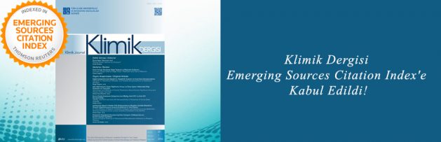 Klimik Dergisi Emerging Sources Citation Index'e Kabul Edildi