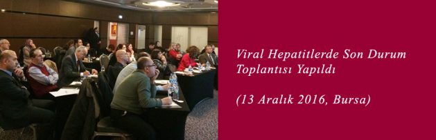 Viral Hepatitlerde Son Durum (13 Aralık 2016, Bursa) Toplantısı Yapıldı