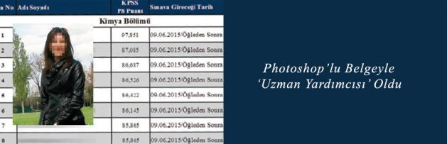 Photoshop’lu Belgeyle ‘Uzman Yardımcısı’ Oldu